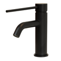 Franz Artline Care Matte Black Basin Mixer Cold Start Curved Spout 4 Star / 6.5 LPM Lead Free image