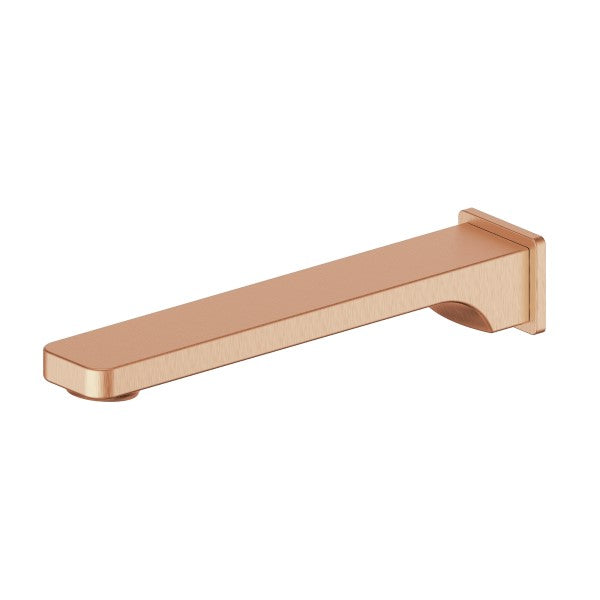 Greens Swept Spout - Brushed Copper