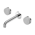 Nero Serenity Wall Basin Set 160mm Spout With Carrara Handle Chrome 5 Star / 5LPM