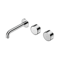 Nero Serenity 24D058CH Wall Basin Set 160mm Offset Spout With Metal Handle Chrome 5 Star / 5LPM