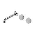 Nero Serenity 24D059CH Wall Basin Set 185mm Offset Spout With Carrara Handle Chrome 5 Star / 5LPM