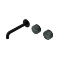 Nero Serenity 24D060MB Wall Basin Set 185mm Offset Spout With Verde Alpi Handle Matte Black 5 Star / 5LPM