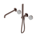 Nero Serenity Progressive Shower System With Spout With Carrara Handle And Slim Shower Brushed Bronze