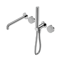Nero Serenity Progressive Shower System With Spout With Carrara Handle And Slim Shower, Chrome