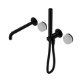 Nero Serenity Progressive Shower System With Spout With Carrara Handle And Slim Shower Matte Black