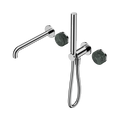 Nero Serenity Progressive Shower System With Spout With Verde Alpi Handle And Slim Shower Chrome