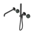 Nero Serenity Progressive Shower System With Spout With Verde Alpi Handle And Slim Shower Gun Metal
