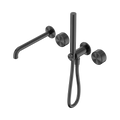 Nero Serenity Progressive Shower System With Spout With Metal Handle And Slim Shower Gun Metal