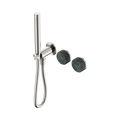 Nero Serenity Progressive Shower System With Verde Alpi Handle And Slim Shower Brushed Nickel