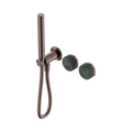Nero Serenity Progressive Shower System With Verde Alpi Handle And Slim Shower Brushed Bronze
