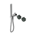 Nero Serenity Progressive Shower System With Verde Alpi Handle And Slim Shower Chrome