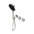 Nero Serenity Progressive Shower System With Carrara Handle And  Hand Shower Brushed Nickel