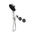 Nero Serenity Progressive Shower System With Verde Alpi Handle And  Hand Shower Brushed Nickel