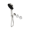 Nero Serenity Progressive Shower System With Arabescato Corchia Handle And  Hand Shower Brushed Nickel