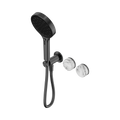Nero Serenity Progressive Shower System With Arabescato Corchia Handle And  Hand Shower Gun Metal