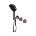 Nero Serenity  Progressive Shower System With Metal Handle And  Hand Shower Brushed Bronze