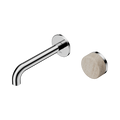 Nero Serenity 24E063CH Progressive Wall Basin Mixer 160mm Spout With Rome Travertine Handle Chrome 5 Star / 5LPM