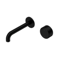 Nero Serenity 24E066MB Progressive Wall Basin Mixer 160mm Spout With Metal Handle Matte Black 5 Star / 5LPM
