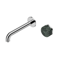 Nero Serenity 24E068CH Progressive Wall Basin Mixer 185mm Spout With Verde Alpi Handle Chrome 5 Star / 5LPM