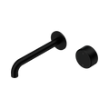 Nero Serenity 24E072MB Progressive Wall Basin Mixer 185mm Spout With Metal Handle Matte Black 5 Star / 5LPM