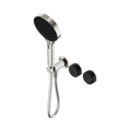 Nero Serenity Progressive Shower System With Marquina Black Handle And  Hand Shower Brushed Nickel