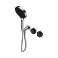 Nero Serenity Progressive Shower System With Marquina Black Handle And  Hand Shower Chrome