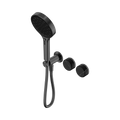 Nero Serenity Progressive Shower System With Marquina Black Handle And  Hand Shower Gun Metal