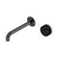 Nero Serenity 24E139GM Progressive Wall Basin Mixer 185mm Spout With Marquina Black Handle Gun Metal 5 Star / 5LPM