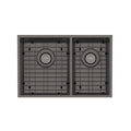 Phoenix 4000 Series 1 & 3/4 LH Bowl Sink - Brushed Carbon