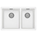 Phoenix 5000 Series 1 & 3/4 LH Bowl Sink - Matte White