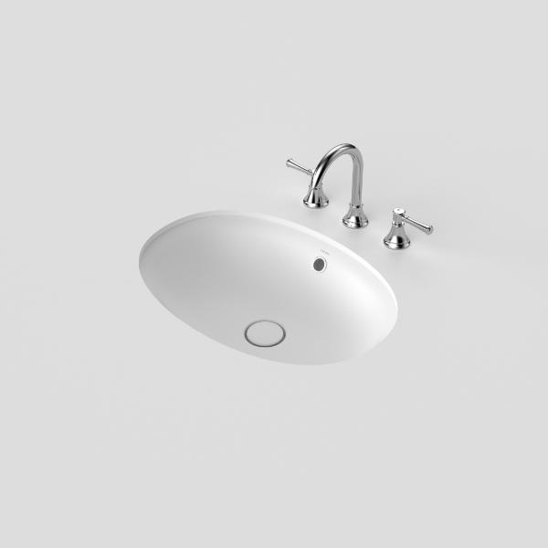 Caroma Riviere Under Counter Basin - No Tap Hole - Matte White