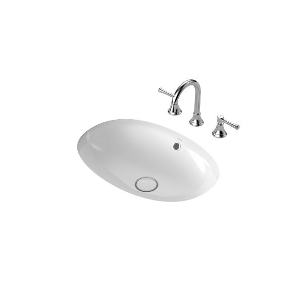 Caroma Riviere Under Counter Basin - No Tap Hole - Gloss White