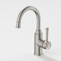Caroma Riviere Gooseneck Basin Mixer, Brushed Nickel image