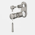 Caroma Riviere Bath/Shower Mixer with Diverter Trim Kit, Brushed Nickel image