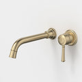 Caroma Riviere Wall Basin/Bath Mixer 210mm, Brushed Brass image