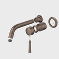Caroma Riviere Wall Basin/Bath Mixer 175mm Trim Kit, Brushed Bronze image