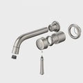 Caroma Riviere Wall Basin/Bath Mixer 175mm Trim Kit, Brushed Nickel image