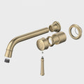 Caroma Riviere Wall Basin/Bath Mixer 210mm Trim Kit, Brushed Brass image