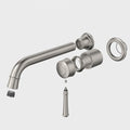 Caroma Riviere Wall Basin/Bath Mixer 210mm Trim Kit, Brushed Nickel image