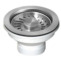 Turner Hastings 90 x 50mm Basket Waste with Long Screw - Brushed Nickel