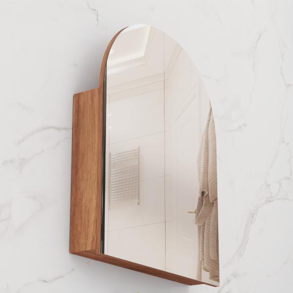 FABF Arka 800mm Shaving Cabinet Timber Veneer, Tasmanian Blackwood