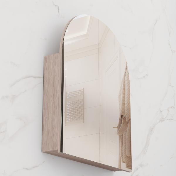 FABF Arka 800mm Shaving Cabinet, Woodgrain Laminate