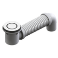 Matte White bath waste with connector