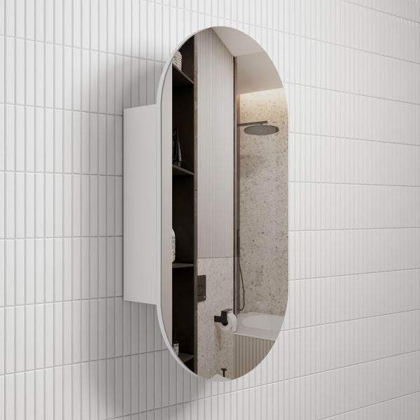 Aulic Beau Monde Shaving Cabinet - Matte White