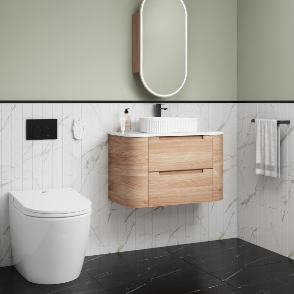 Aulic Briony 750mm Vanity Unit with Flat Stone Top (various options)