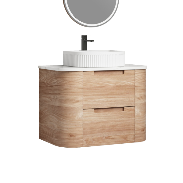 Aulic Briony 750mm Vanity Unit with Flat Stone Top (various options)