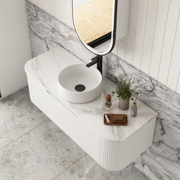 Aulic Savio 1200mm Vanity Unit with Flat Stone Top (various options)