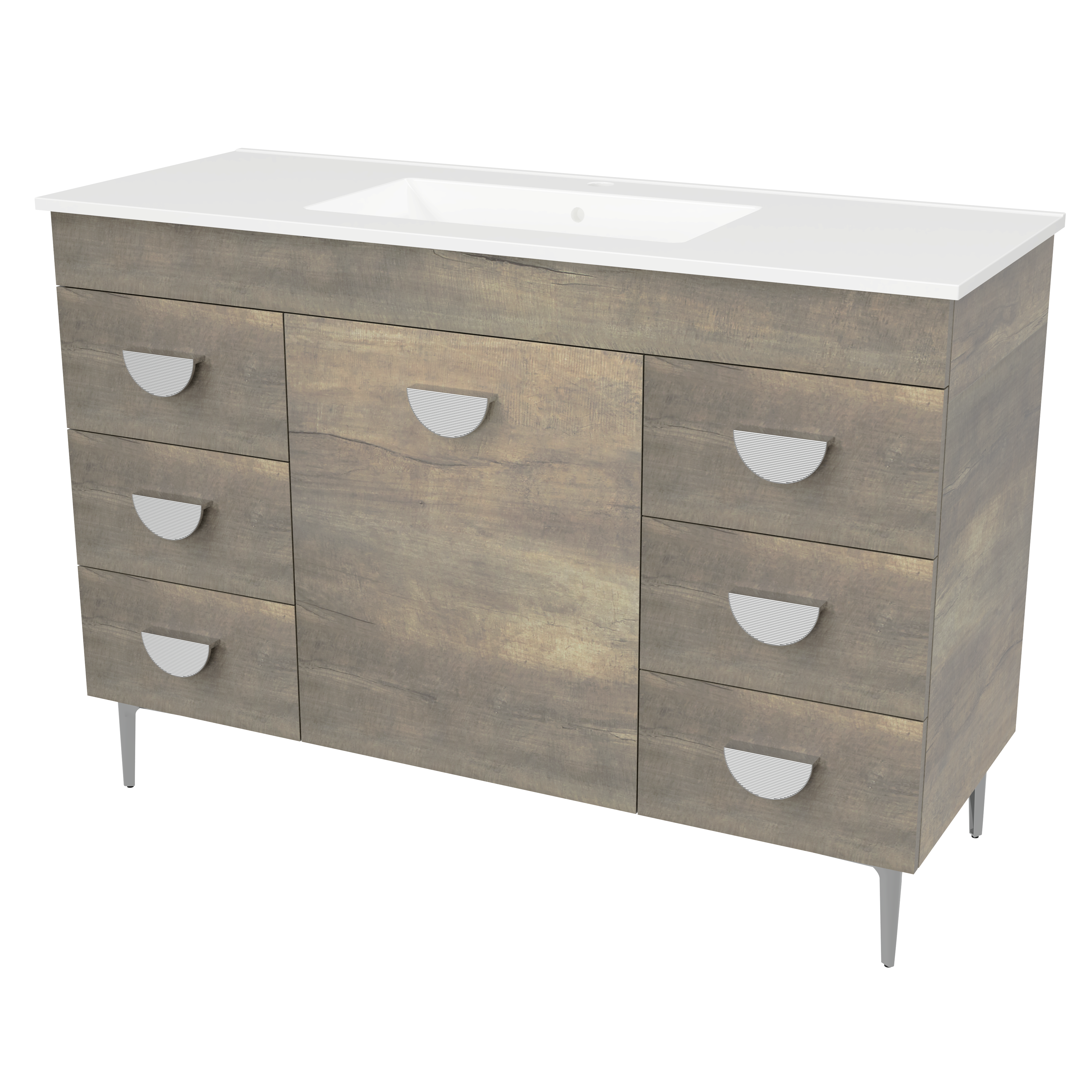 Bargo Vanity 1200mm Centre Bowl Alpha Top Floor standing