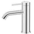 Bella Vista Mica Basin Mixer Curved Spout - Chrome