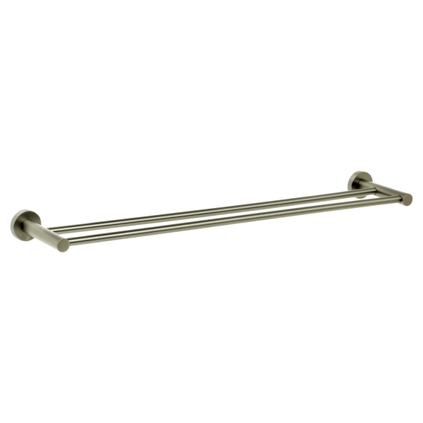 Johnson Suisse Venezia Double Towel Rail 600mm - Brushed Nickel